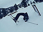 Skier Takes An Unnatural Tumble
