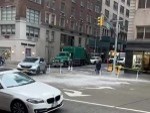 Skyscraper Shedding Ice In NYC
