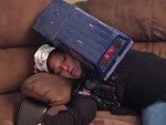 Somehow Sleeps Through Being Climbed By An RC Truck

