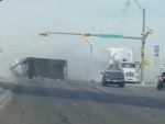 Spectacular Accident Ensues After He Lost The Brakes
