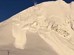 Spectacular Avalanche Watched From Below
