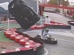 Spectacular Go-kart Wipe Out
