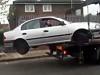 Spectacular Yet Unsuccessful Attempt To Stop His Car Being Towed