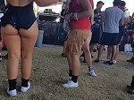 Spent His Day Creeping On A Curvy Festival Chick
