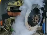 Stoner Mechanic Tests Out The Brake Cooling
