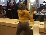 Stupid Bitch Tears Up A McDonald's
