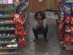 Stupid Hipster Cops A Squat In A Grocery Store
