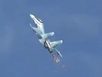 SU-30 Ejects Its Parachute During An Airshow Demonstration
