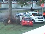 Subaru Split In Half Surprisingly Easily During A Race
