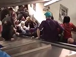 Subway Escalator Has Gone Crazy
