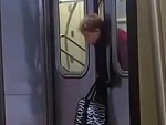 Subway Passenger Appears To Be Stuck And No One Cares
