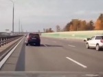 Suicidal Idiot On The Freeway
