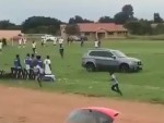 Supporter Tries To Take Out The Umpire Vehicularly
