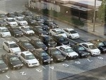 Taxis Line Up To Pick Up Passengers In Japan
