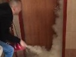 The Old Extinguisher Under The Door Prank
