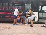 Ticketless Couple Attack Bus Driver Because He Won't Let Them On
