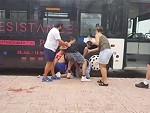 Ticketless Couple Attack Bus Driver Because He Won't Let Them On

