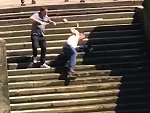 Tourist Takes An Embarrassing But Funny Spill

