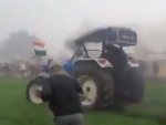 Tractor Test Drive Doesn't Go Well
