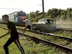 Train Obliterates Their 4WD Can't Say They Didn't Deserve It
