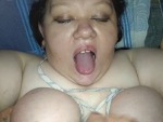 Using The Tits And Mouth Of A Big Lady
