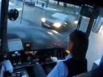 Tram Driver Doesn't Even Flinch
