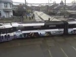 Trams Collide
