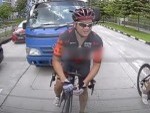 Truckie Takes Care Of An Annoying Cyclist
