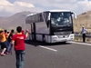 Turk Soccer Fans Attack The Other Teams Supporters On Way To The Match