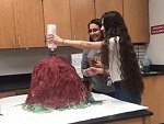 Volcano Science Experiment Gets A Bit Out Of Hand
