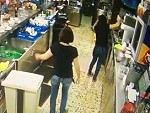 Waitress Makes A Nice Save
