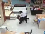 Weak Cunt Tries To Steal A Laptop But Caught By Girls

