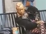 Weirdo Fucker Has Covered Herself In Peanut Butter
