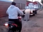Well He Got The Bike Loaded At Least
