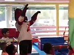Who Knows What The Mascot Was Thinking

