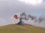 Wind Turbine Self Destructs
