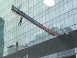 Window Washer Currently Having A Very Bad Day
