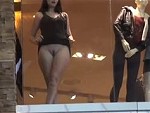 Woman Flashing Her Pussy In A Mall
