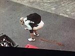 Woman Takes An Emergency Crap Down An Alley
