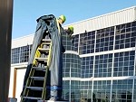 Workers Dispose Of Some Glass Panels Looks Like Fun
