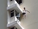Young Guy Takes The Plunge From His Apartment
